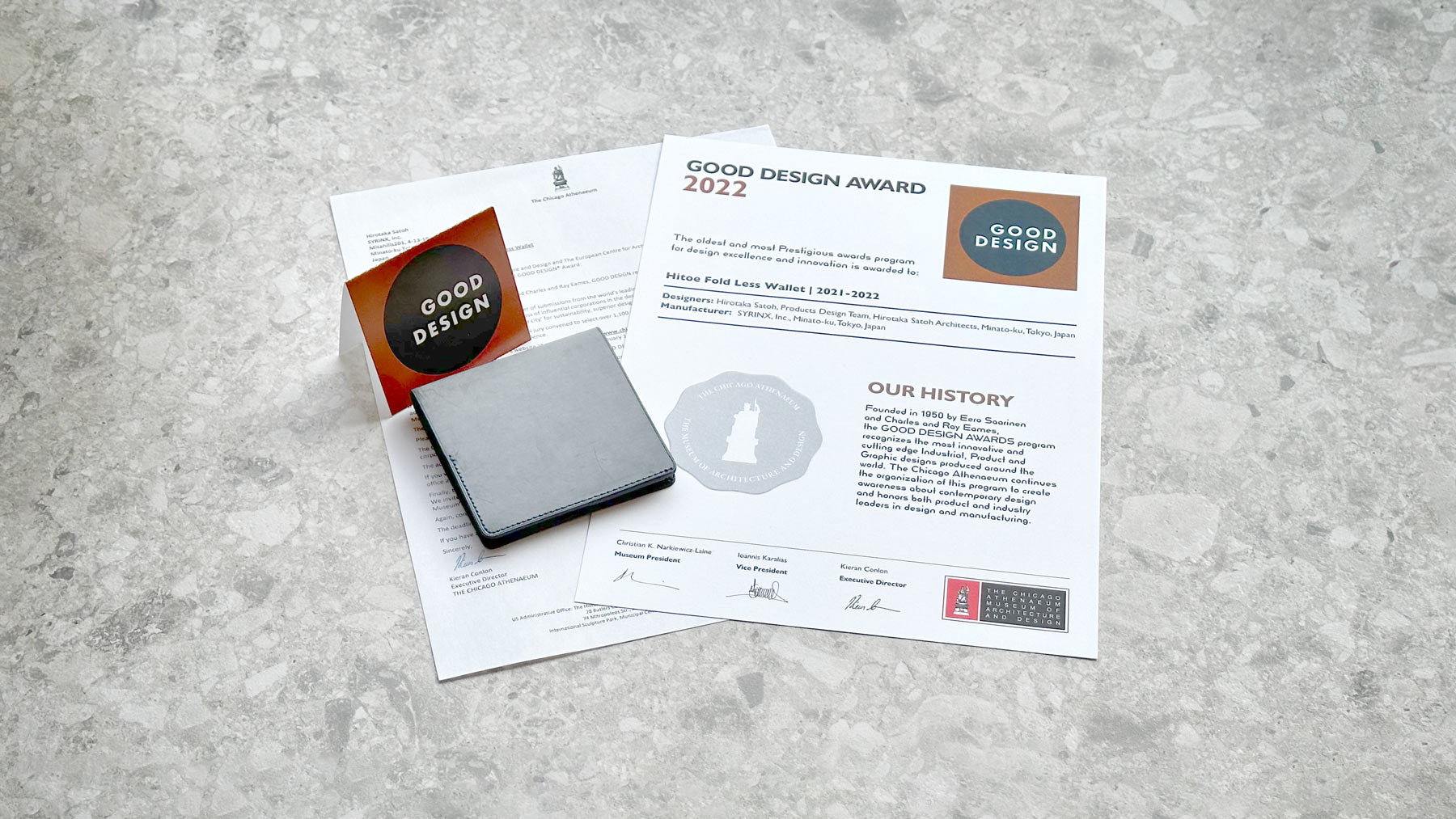 Hitoe® Fold Lessが「Good Design Award 2022（USA）」受賞