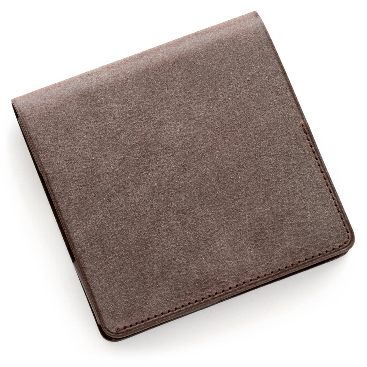 【小さな薄い財布】Hitoe® Fold Aria - Foschia - Chocolate-左利き